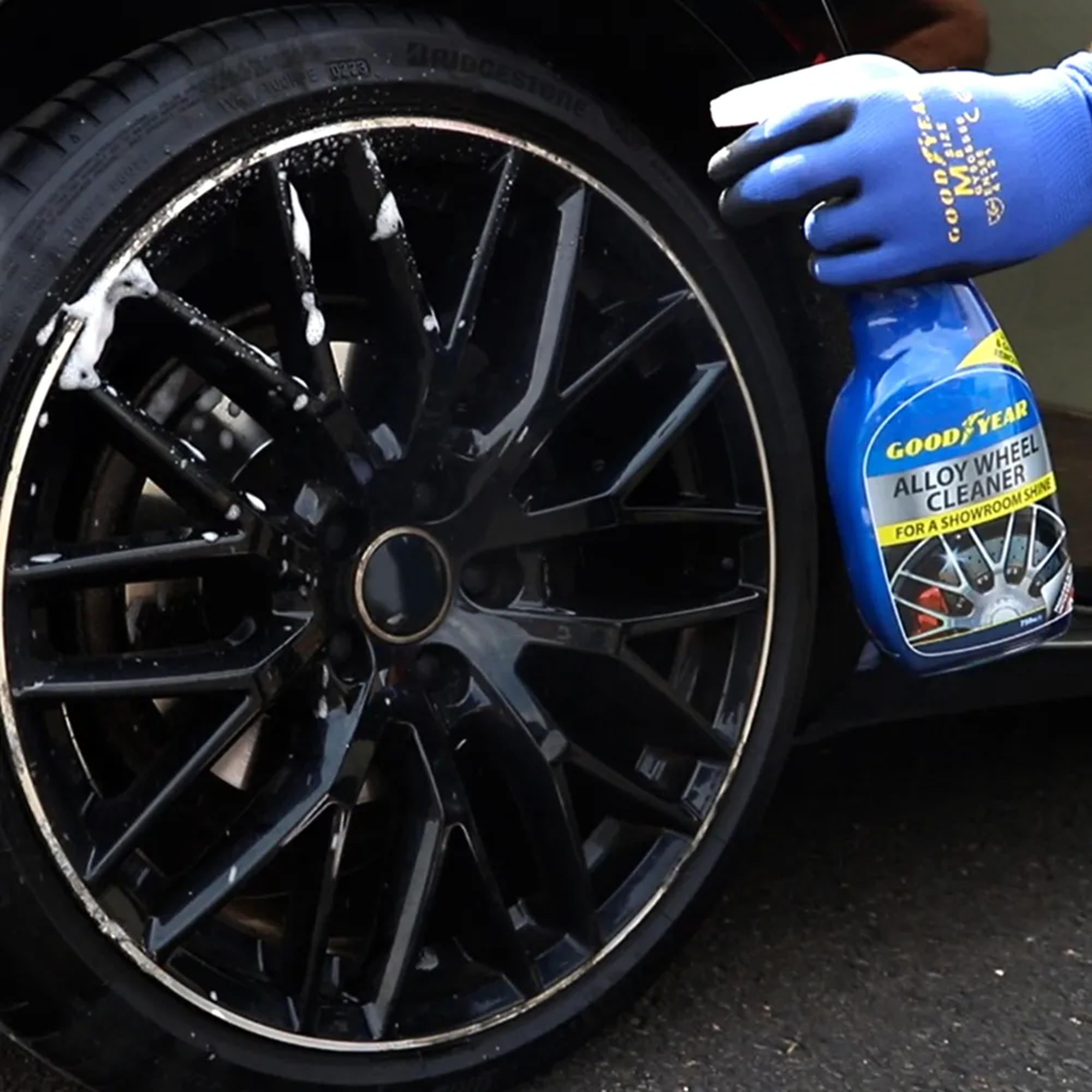 Goodyear Car Alloy Wheel Clearer Dirt Grime Cleaning Shine Spray 750ml